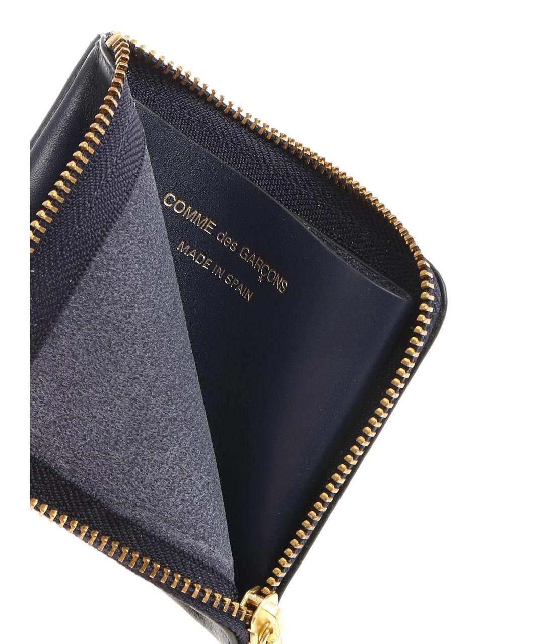 COMME DES GARÇONS WALLET Синий кожаный кошелек, фото 5
