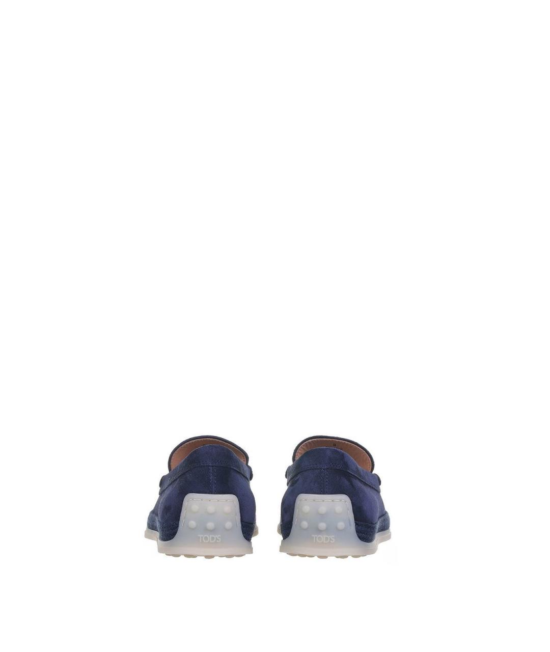 TOD'S Синие замшевые лоферы, фото 3