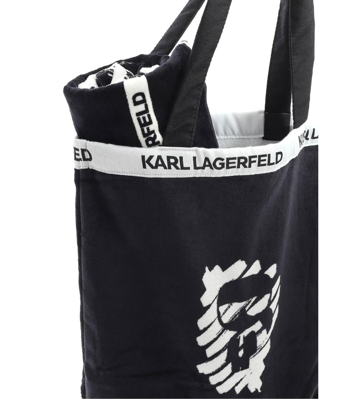 KARL LAGERFELD Черные хлопковые шорты, фото 4