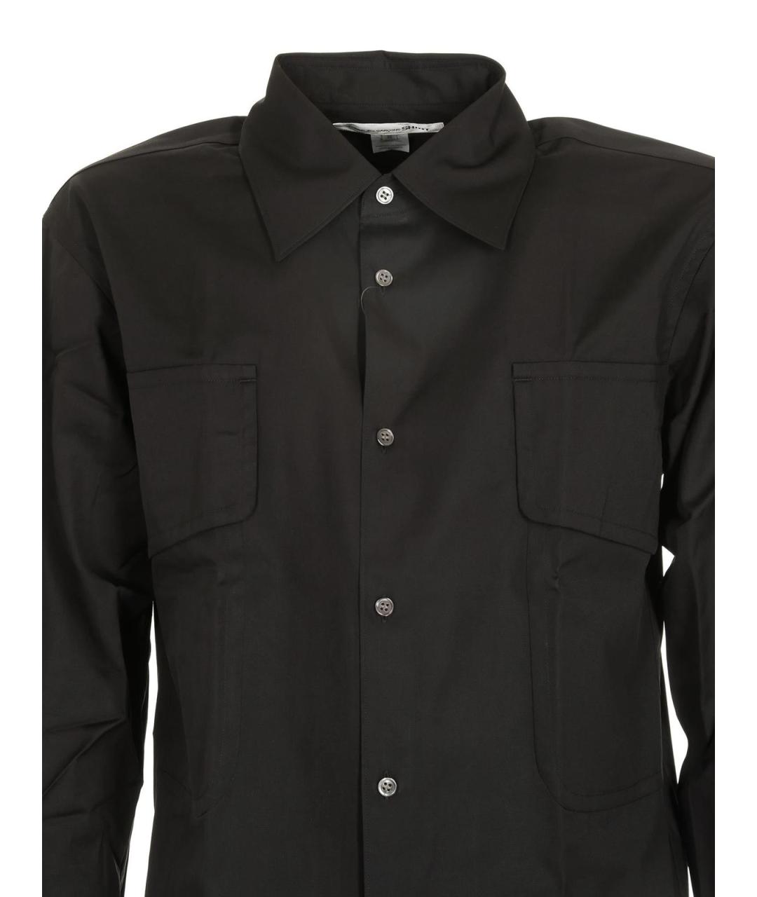 COMME DES GARÇONS SHIRT Черная хлопковая классическая рубашка, фото 3