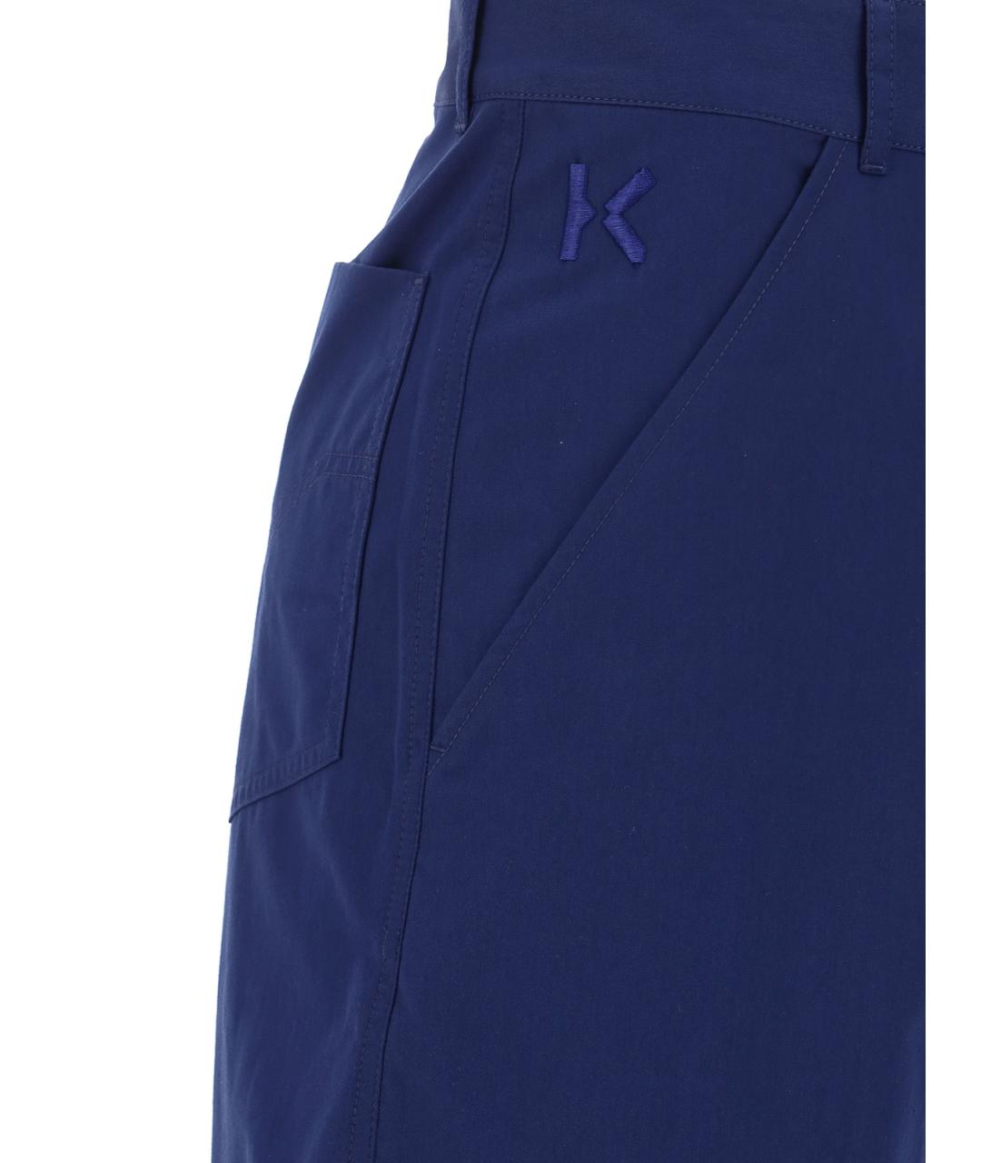 KENZO Синие хлопковые шорты, фото 3