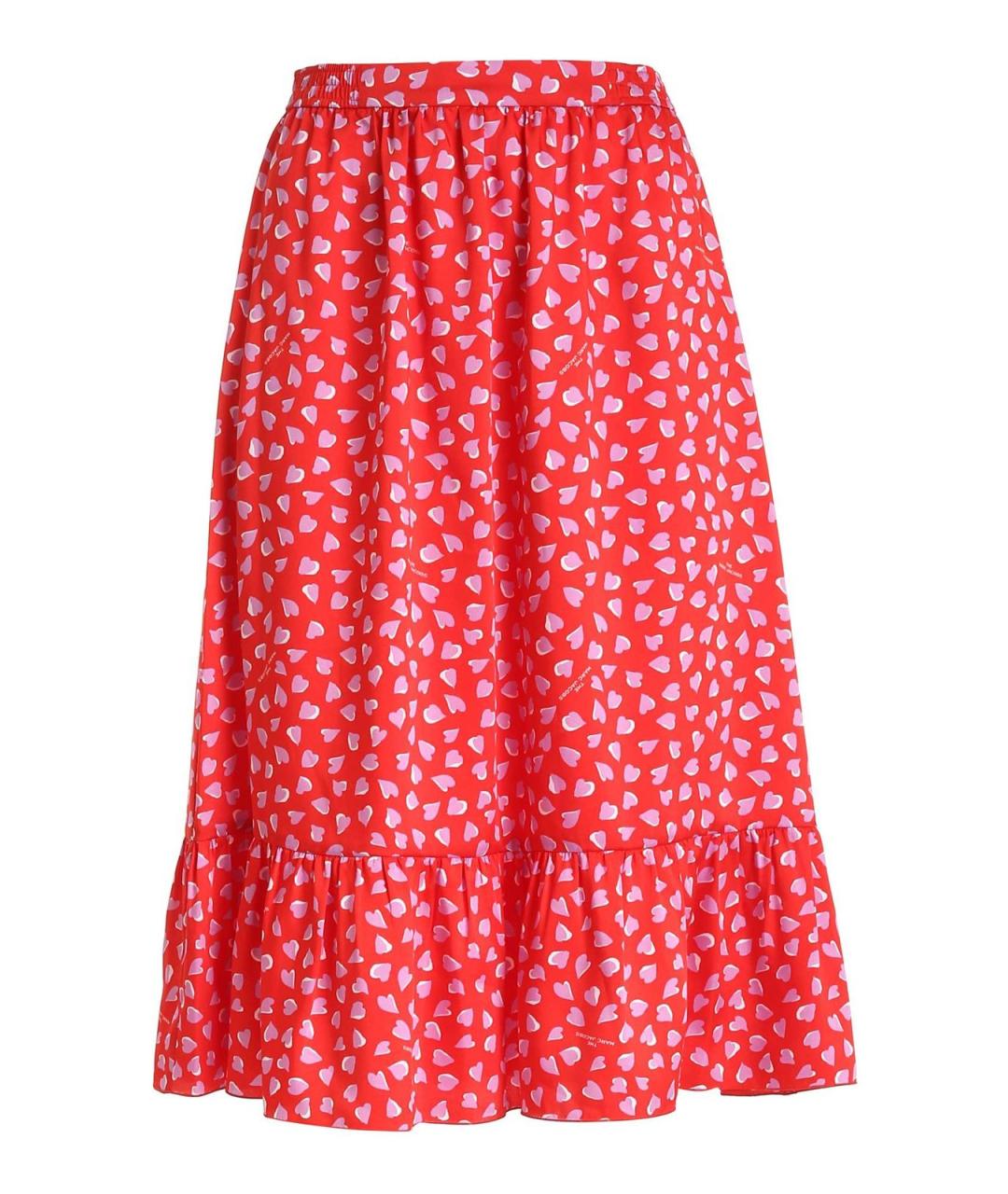MARC JACOBS Красная полиэстеровая юбка макси, фото 1