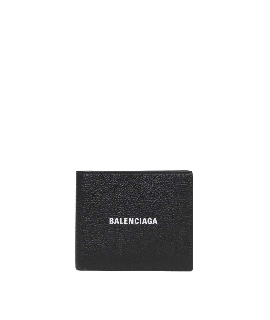 BALENCIAGA Черный кожаный кошелек, фото 1