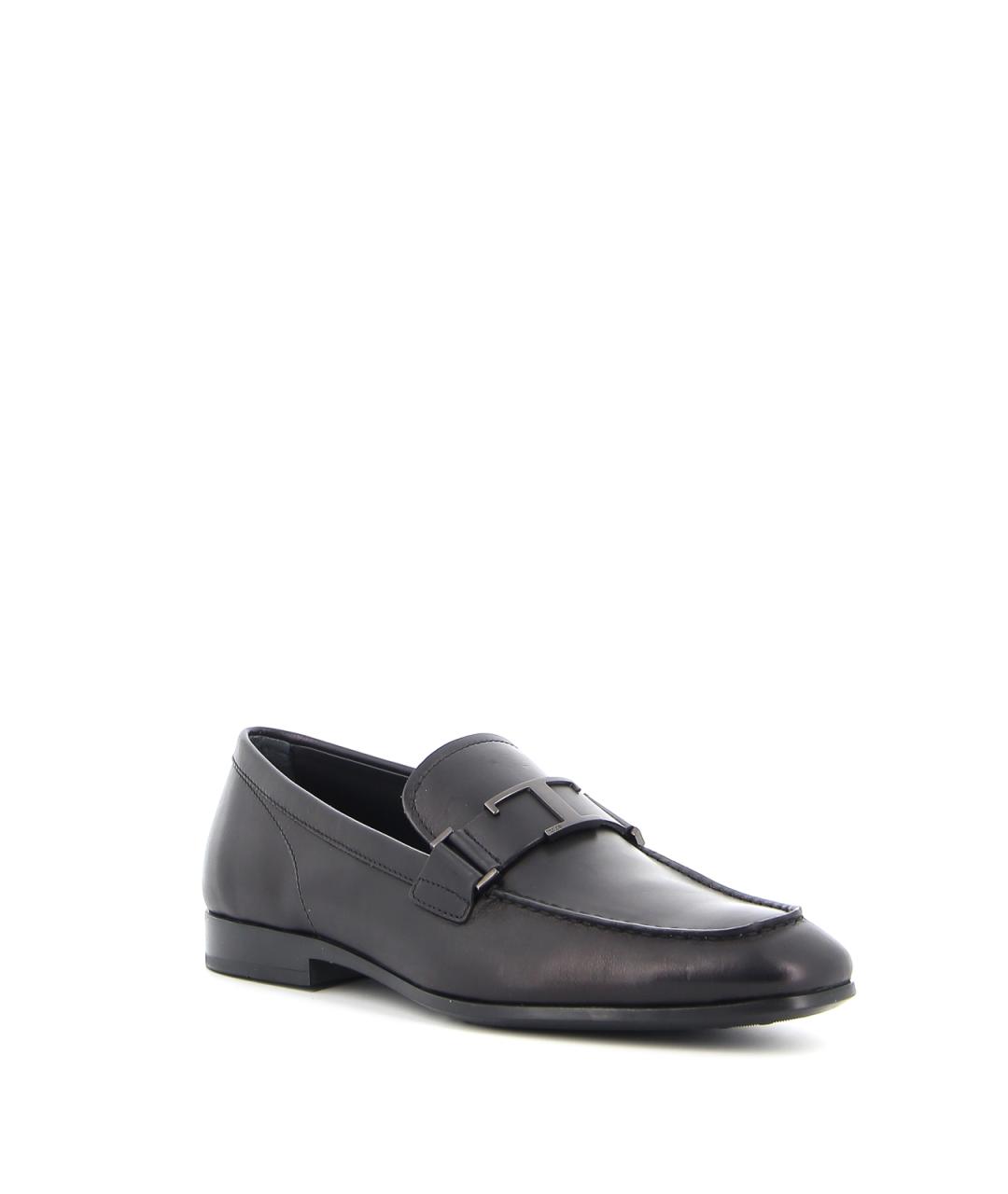 TOD'S Черные кожаные лоферы, фото 2
