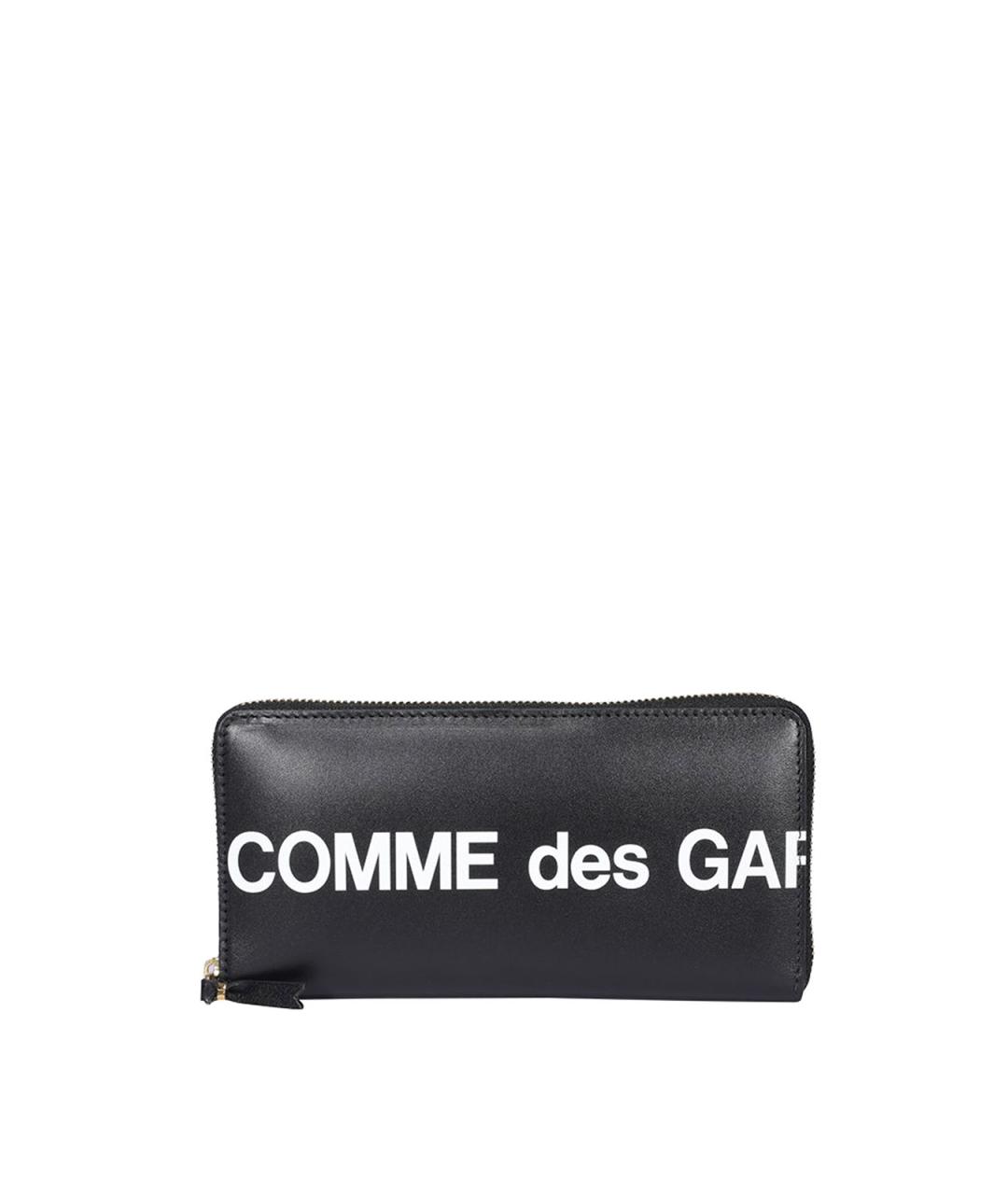 COMME DES GARÇONS Черный кожаный кошелек, фото 1