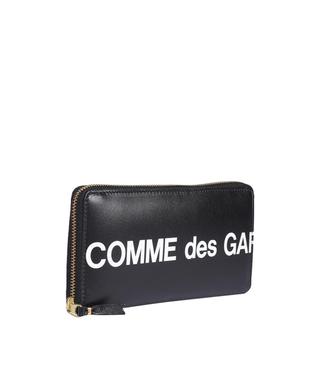 COMME DES GARÇONS Черный кожаный кошелек, фото 2