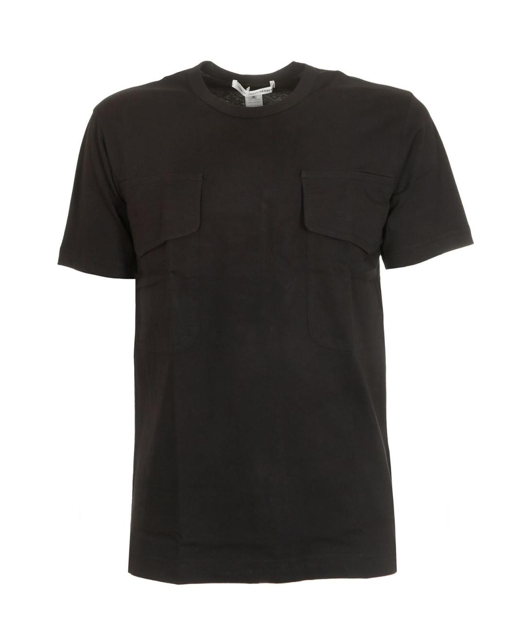 COMME DES GARÇONS SHIRT Черная хлопковая футболка, фото 1