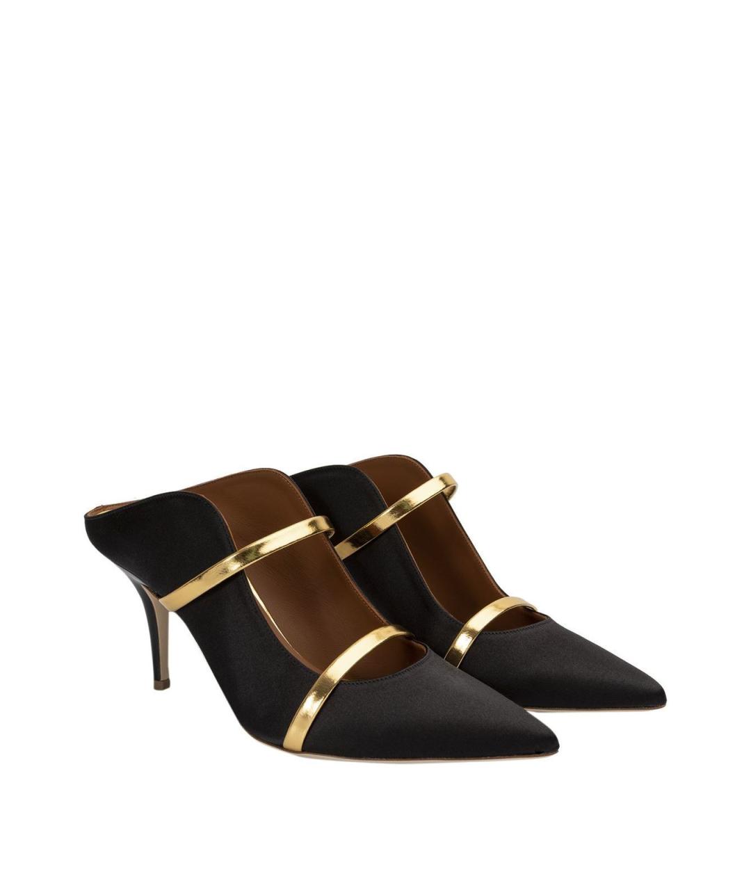 MALONE SOULIERS Черные кожаные мюли, фото 3