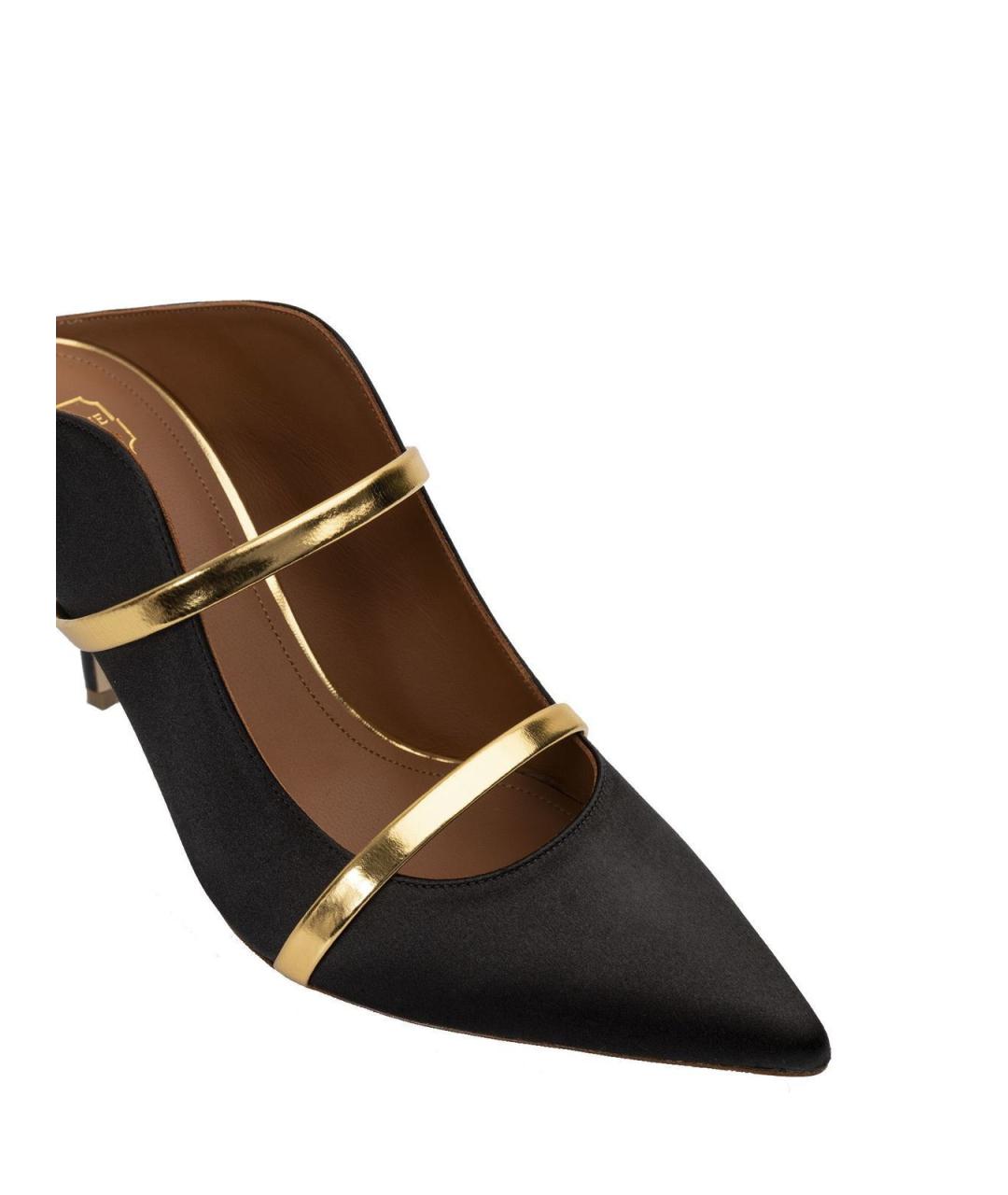 MALONE SOULIERS Черные кожаные мюли, фото 4