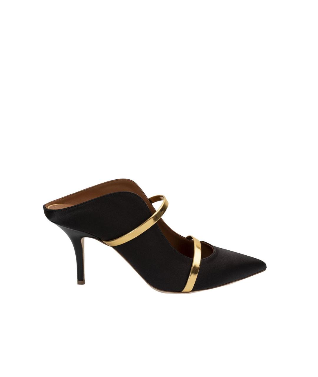 MALONE SOULIERS Черные кожаные мюли, фото 1