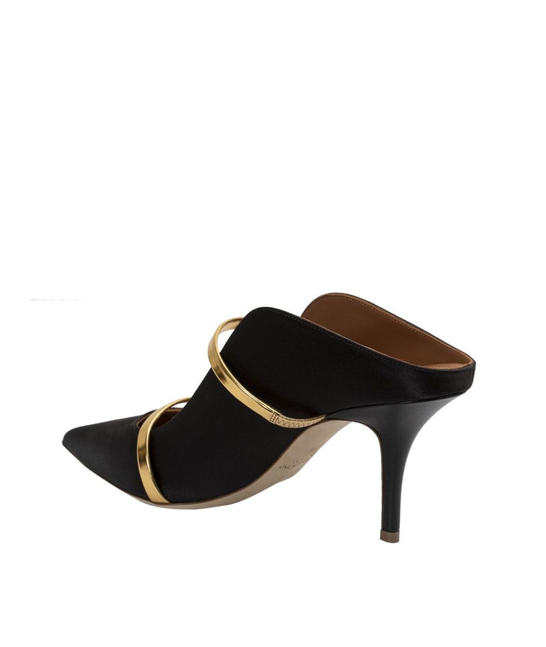 MALONE SOULIERS Черные кожаные мюли, фото 2