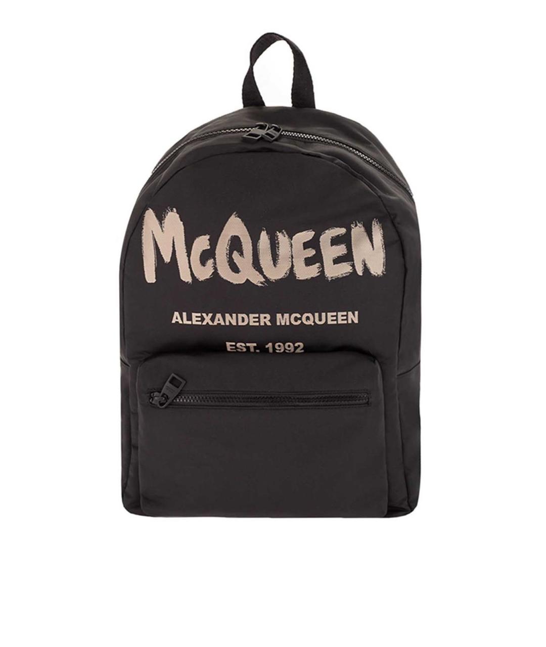ALEXANDER MCQUEEN Черный синтетический рюкзак, фото 1