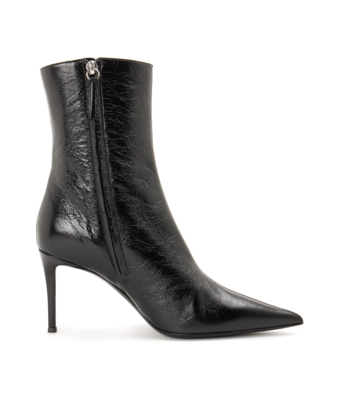 GIUSEPPE ZANOTTI DESIGN Черные кожаные ботильоны, фото 1