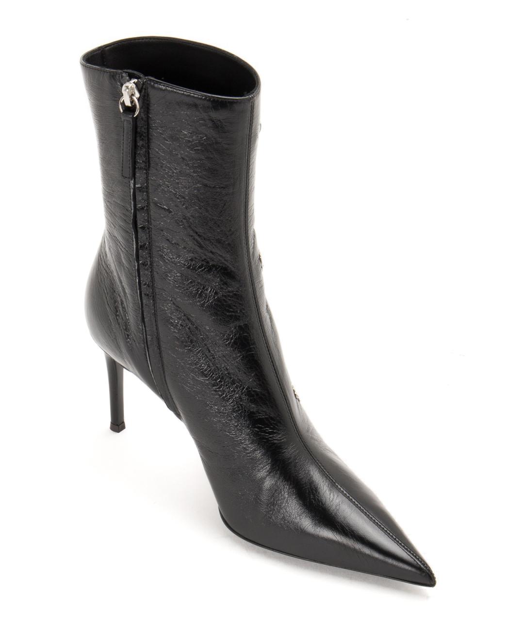 GIUSEPPE ZANOTTI DESIGN Черные кожаные ботильоны, фото 3
