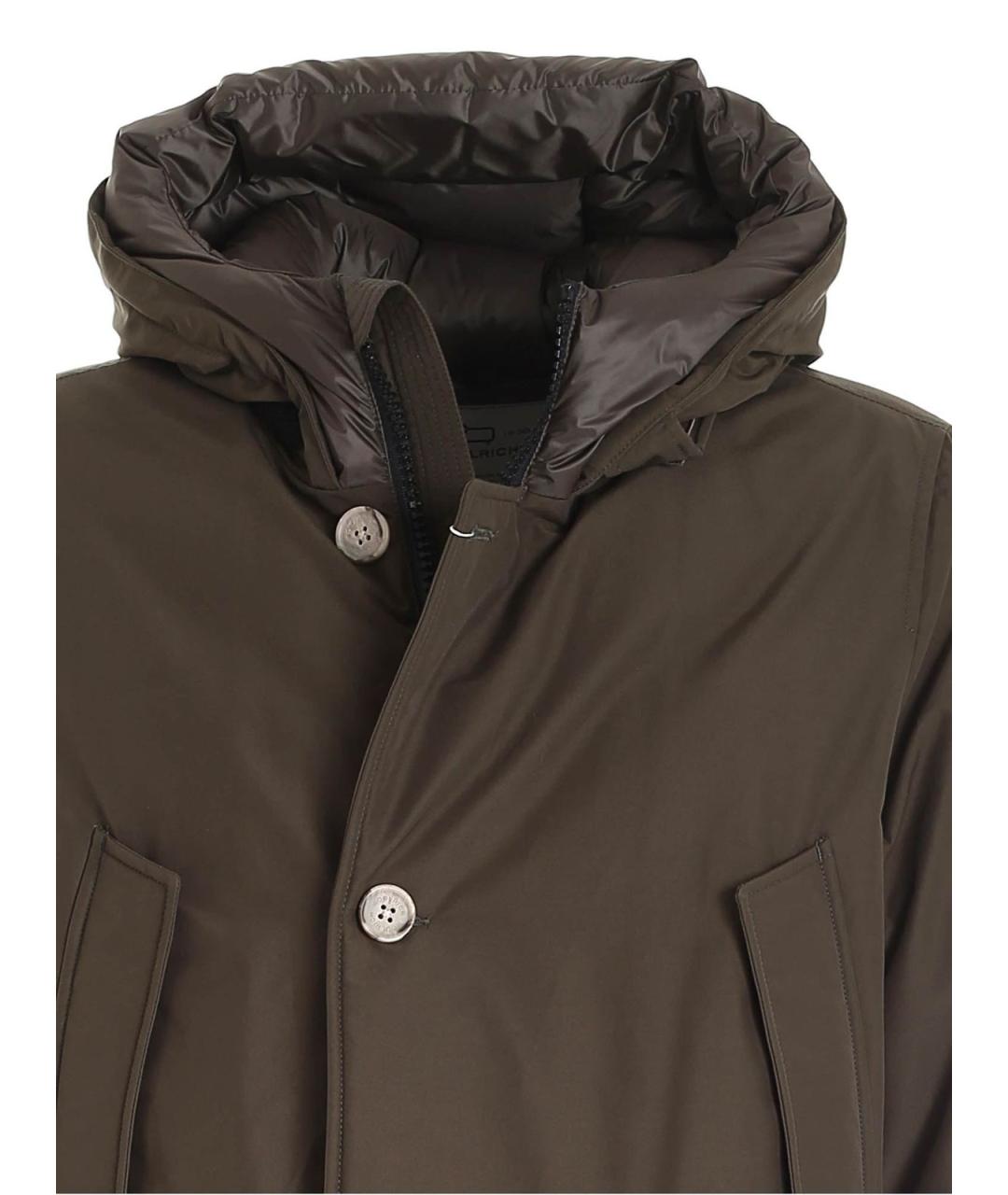 WOOLRICH Зеленая хлопковая парка, фото 3