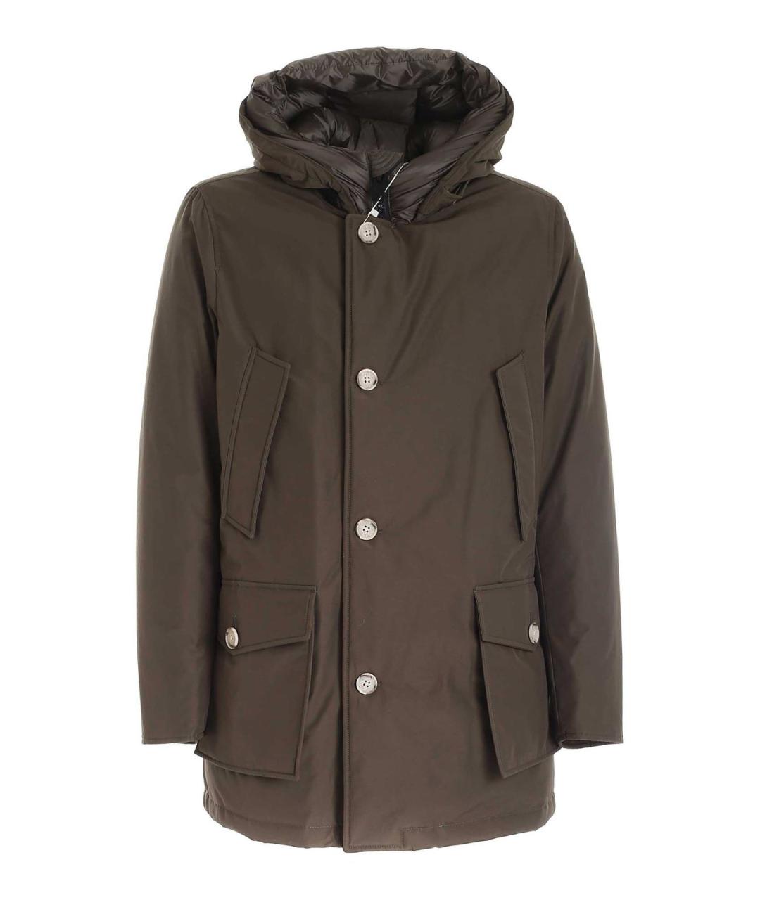 WOOLRICH Зеленая хлопковая парка, фото 1