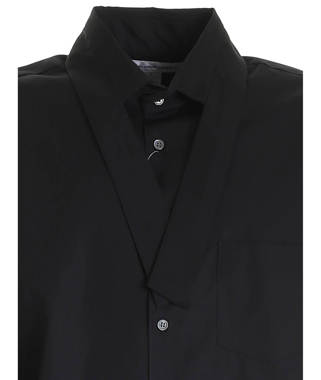 COMME DES GARÇONS SHIRT Черная хлопковая классическая рубашка, фото 3
