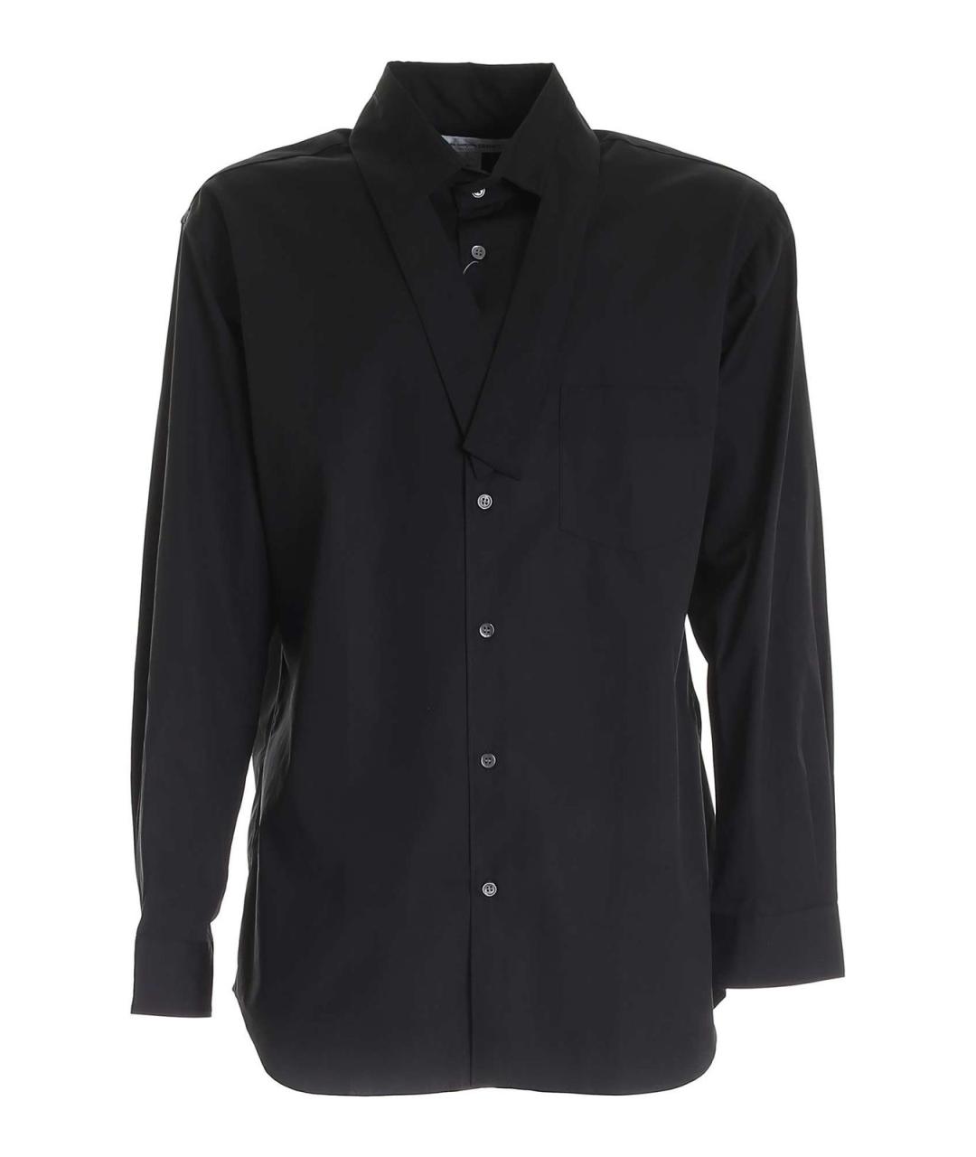 COMME DES GARÇONS SHIRT Черная хлопковая классическая рубашка, фото 1