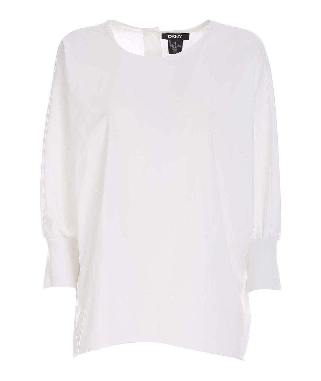DKNY Белая полиэстеровая блузы, фото 1