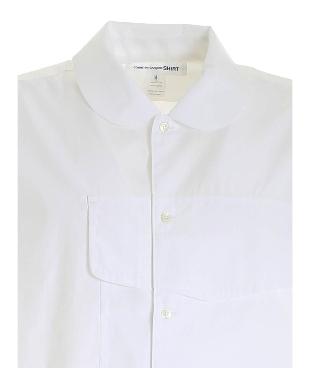 COMME DES GARÇONS SHIRT Белая хлопковая классическая рубашка, фото 3
