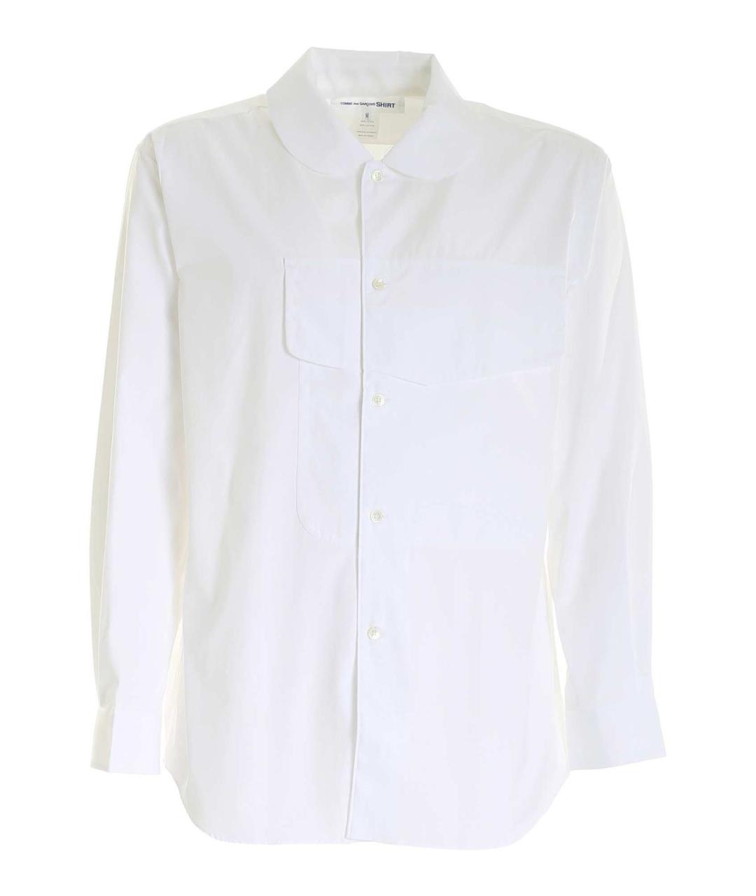 COMME DES GARÇONS SHIRT Белая хлопковая классическая рубашка, фото 1