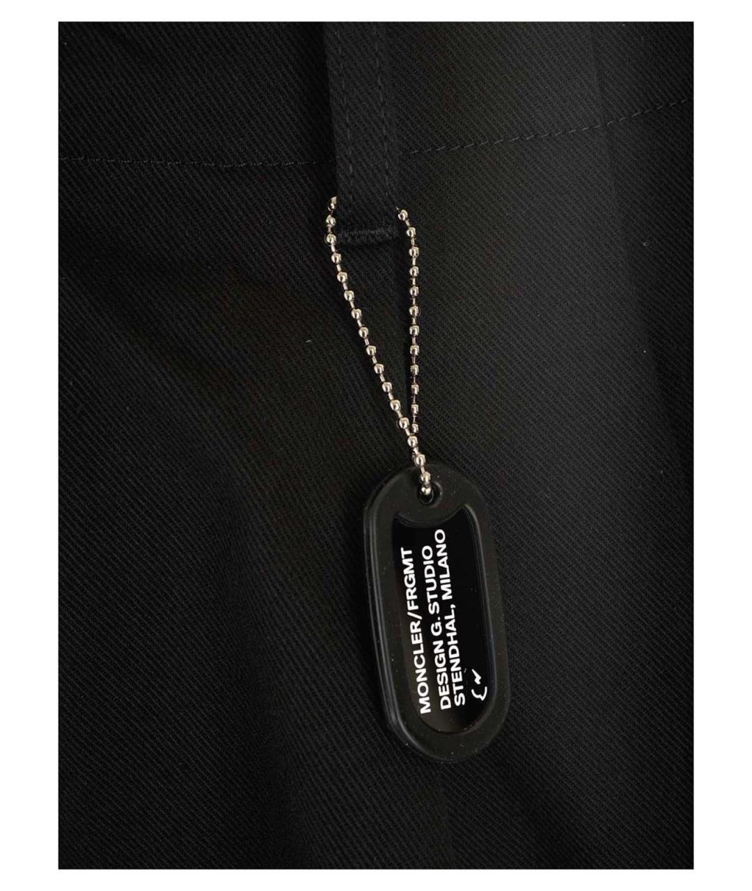 MONCLER Черные хлопковые шорты, фото 3