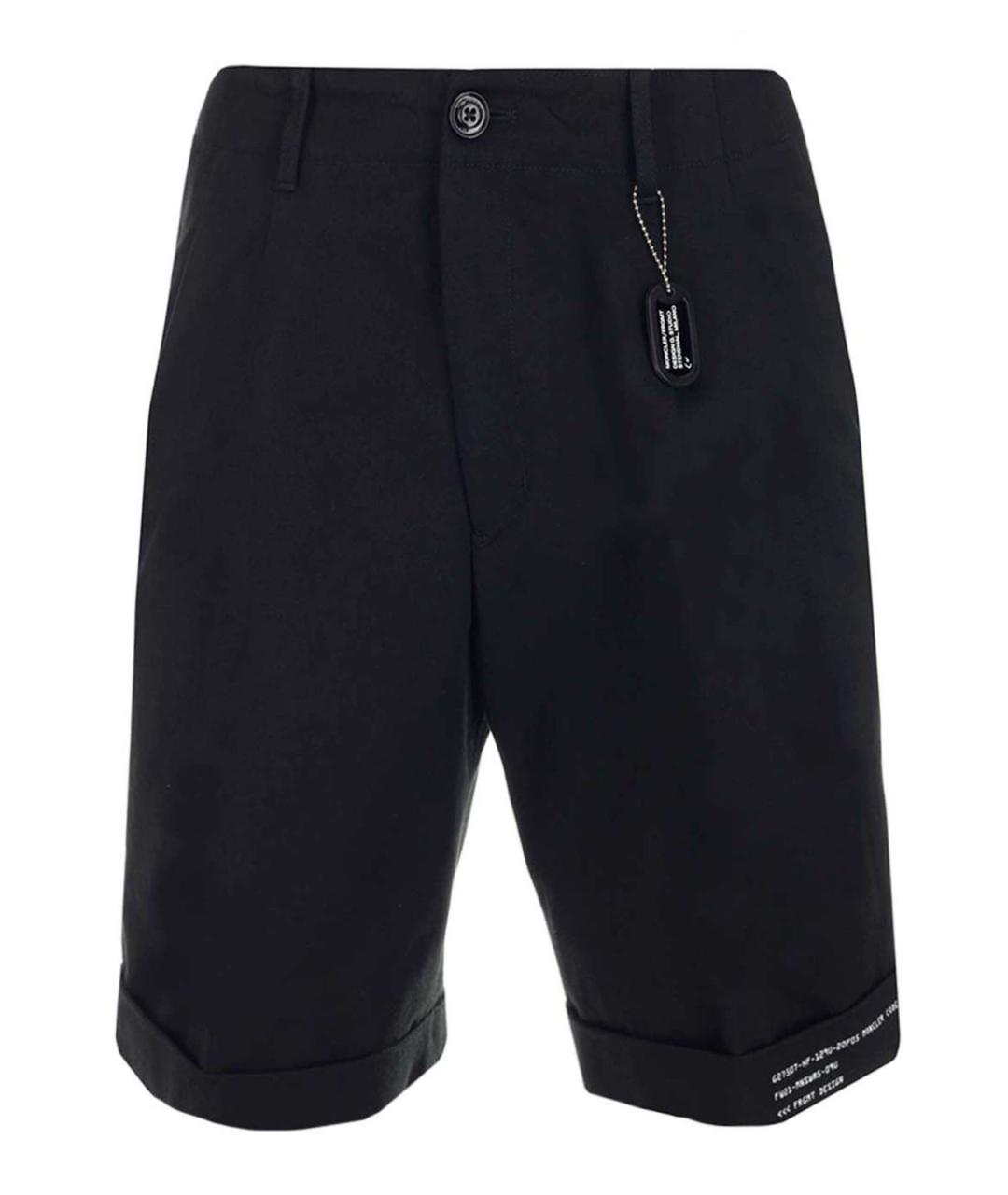MONCLER Черные хлопковые шорты, фото 1