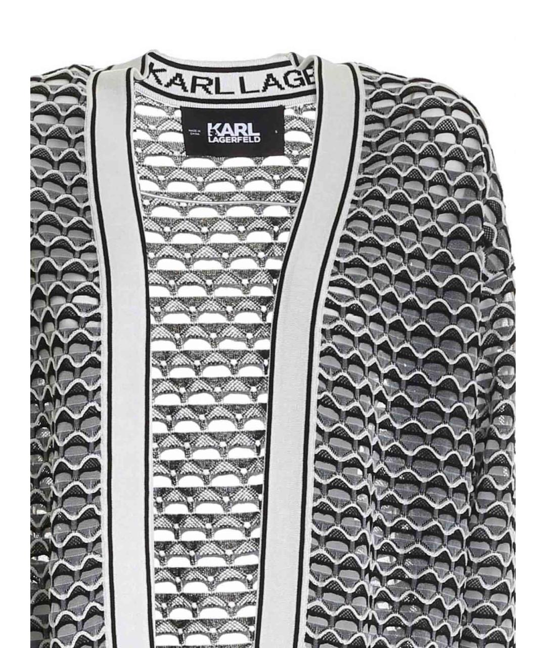 KARL LAGERFELD Мульти полиэстеровый кардиган, фото 3