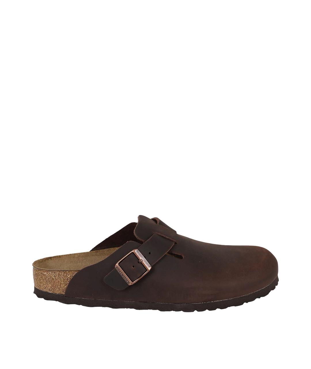 BIRKENSTOCK Коричневые кожаные сандалии, фото 1