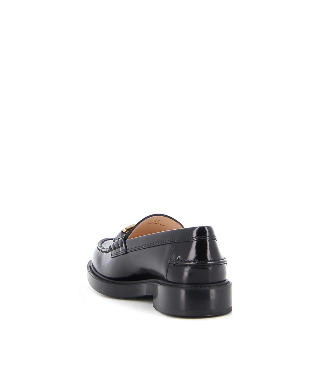 TOD'S Черные кожаные лоферы, фото 4