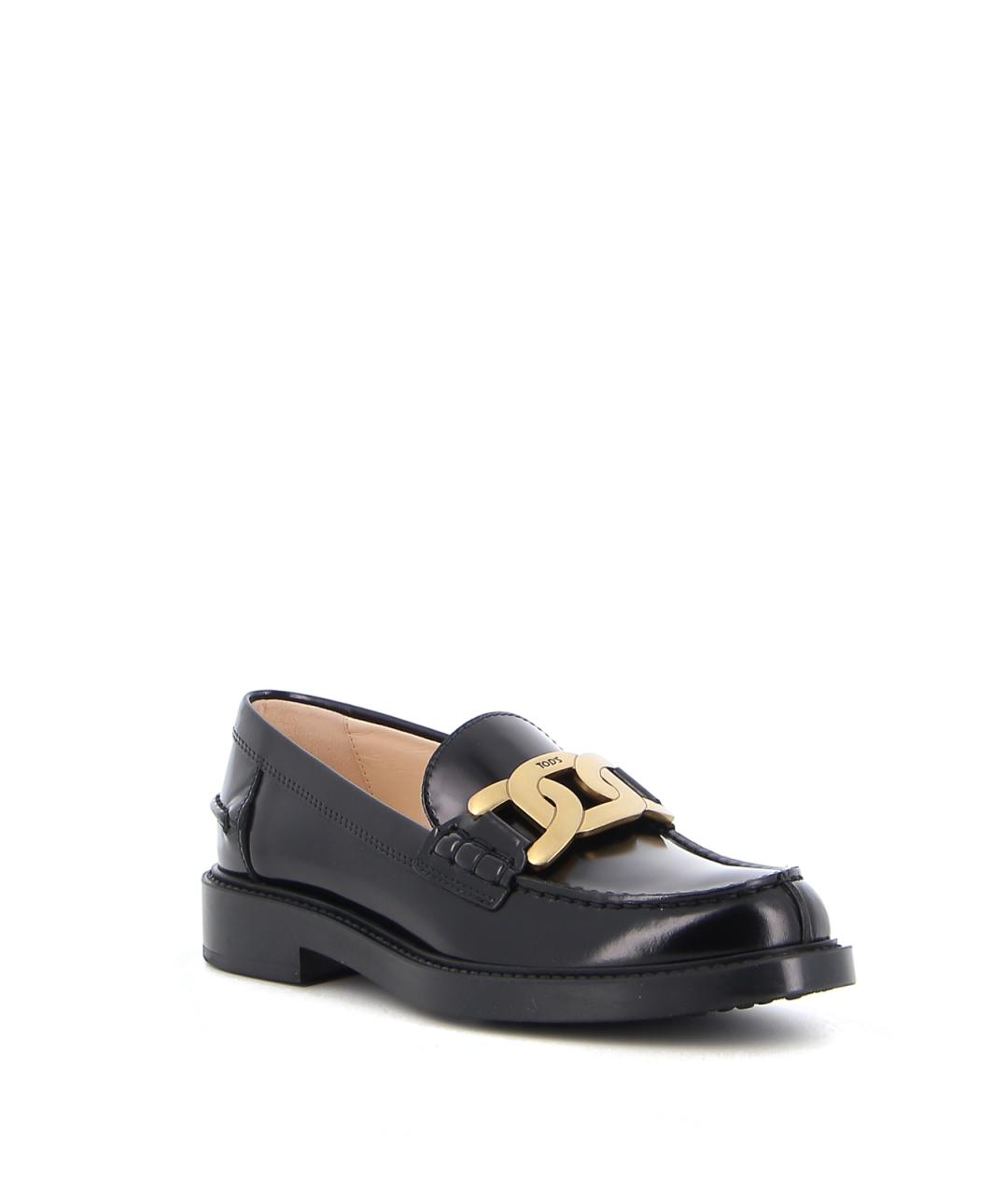 TOD'S Черные кожаные лоферы, фото 2