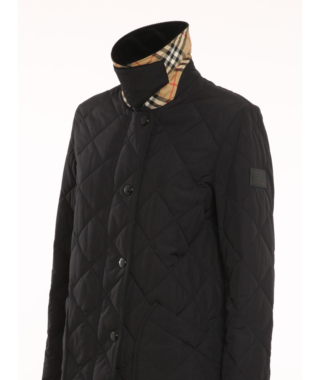 BURBERRY Черная полиамидовая куртка, фото 3