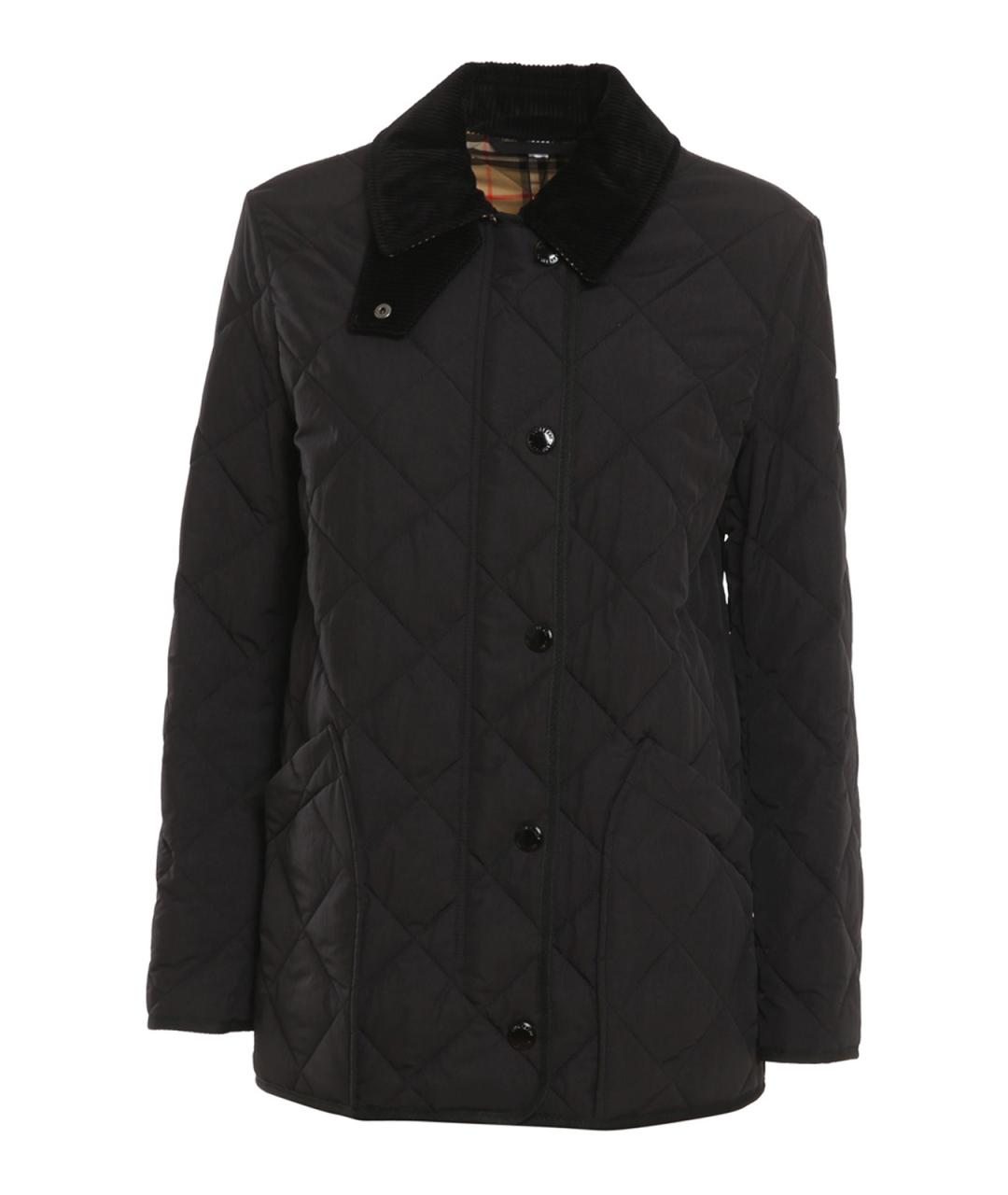 BURBERRY Черная полиамидовая куртка, фото 1