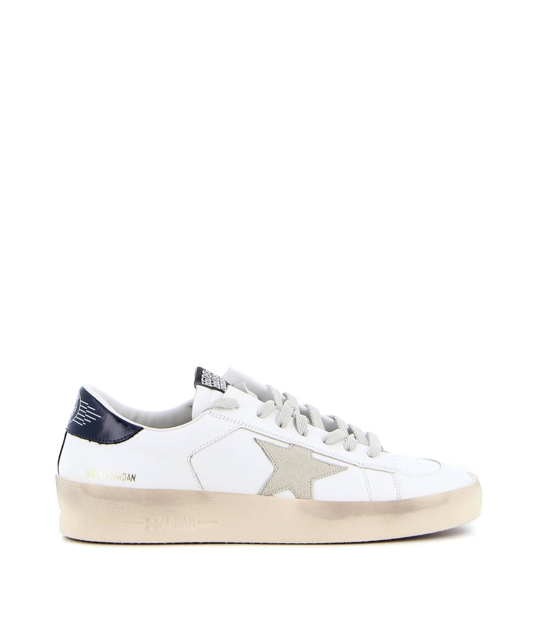 GOLDEN GOOSE DELUXE BRAND Белые кожаные низкие кроссовки / кеды, фото 1