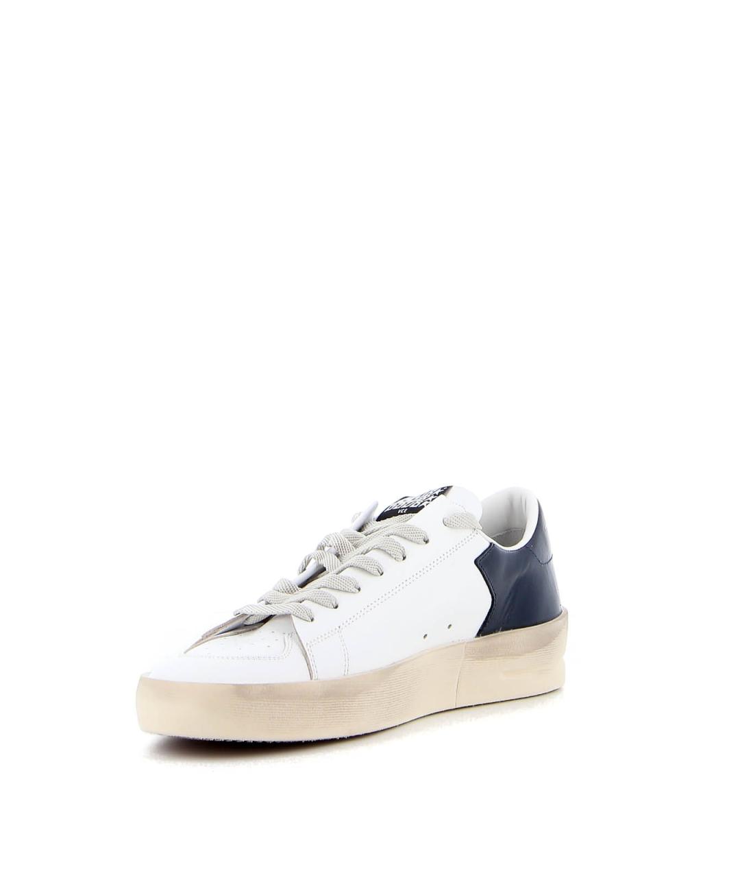 GOLDEN GOOSE DELUXE BRAND Белые кожаные низкие кроссовки / кеды, фото 3