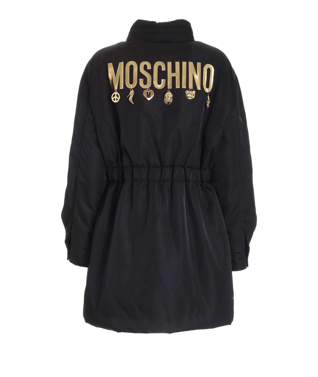MOSCHINO Черная полиэстеровая парка, фото 2