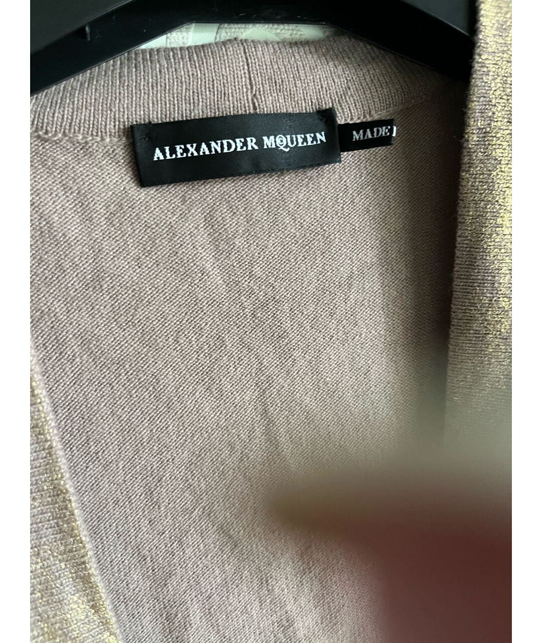 ALEXANDER MCQUEEN Бежевый шерстяной кардиган, фото 3