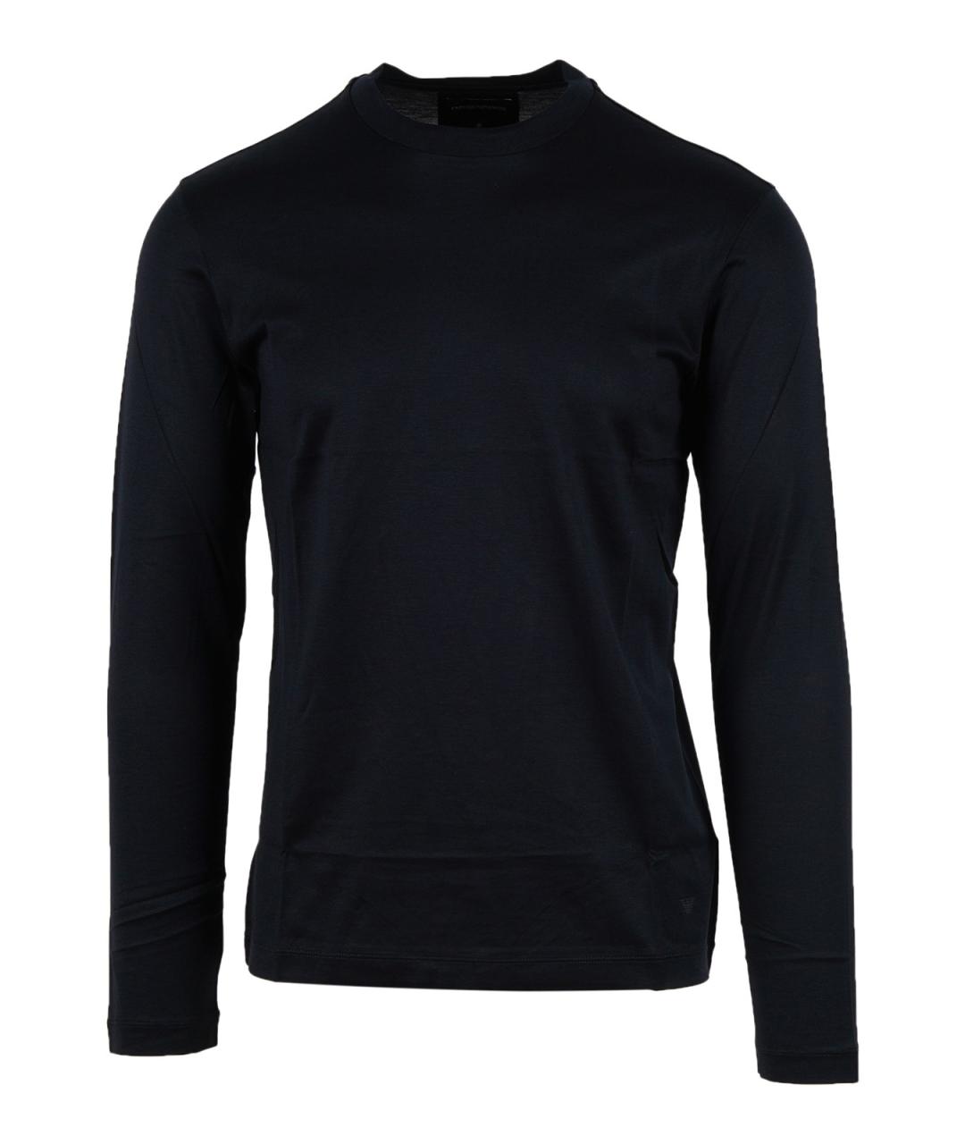 EMPORIO ARMANI Синяя хлопковая футболка, фото 1