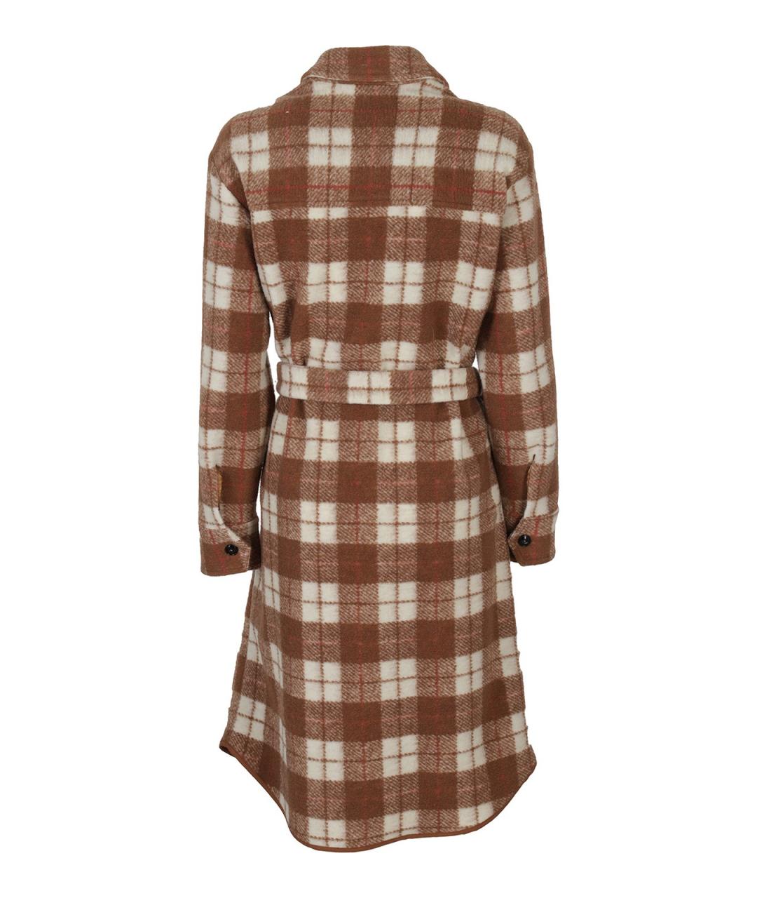 WOOLRICH Коричневое шерстяное пальто, фото 2