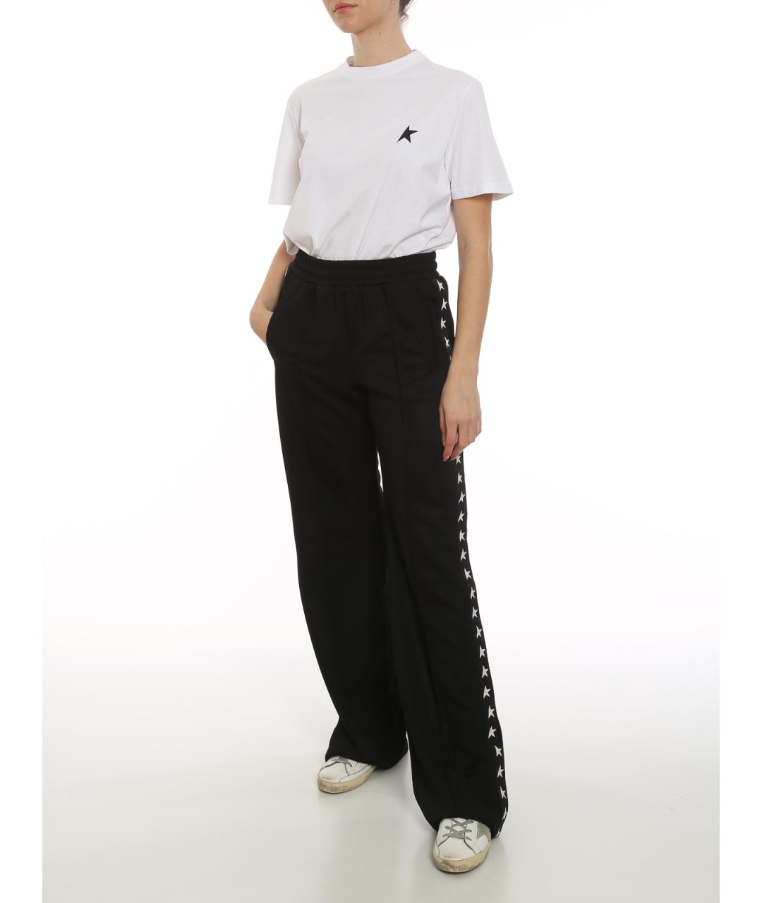 GOLDEN GOOSE Черные полиэстеровые спортивные брюки и шорты, фото 2