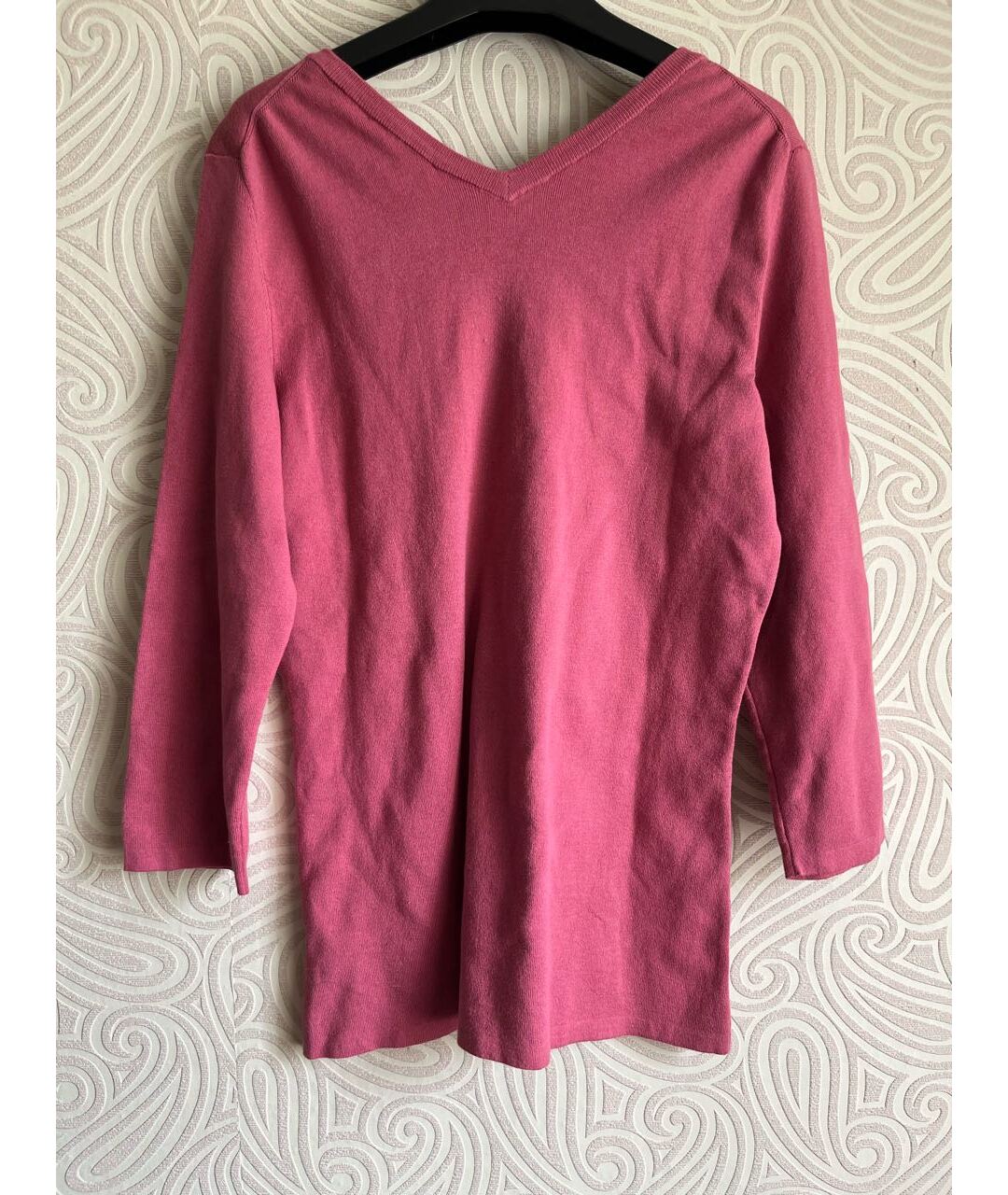 LORO PIANA Розовый хлопковый джемпер / свитер, фото 2