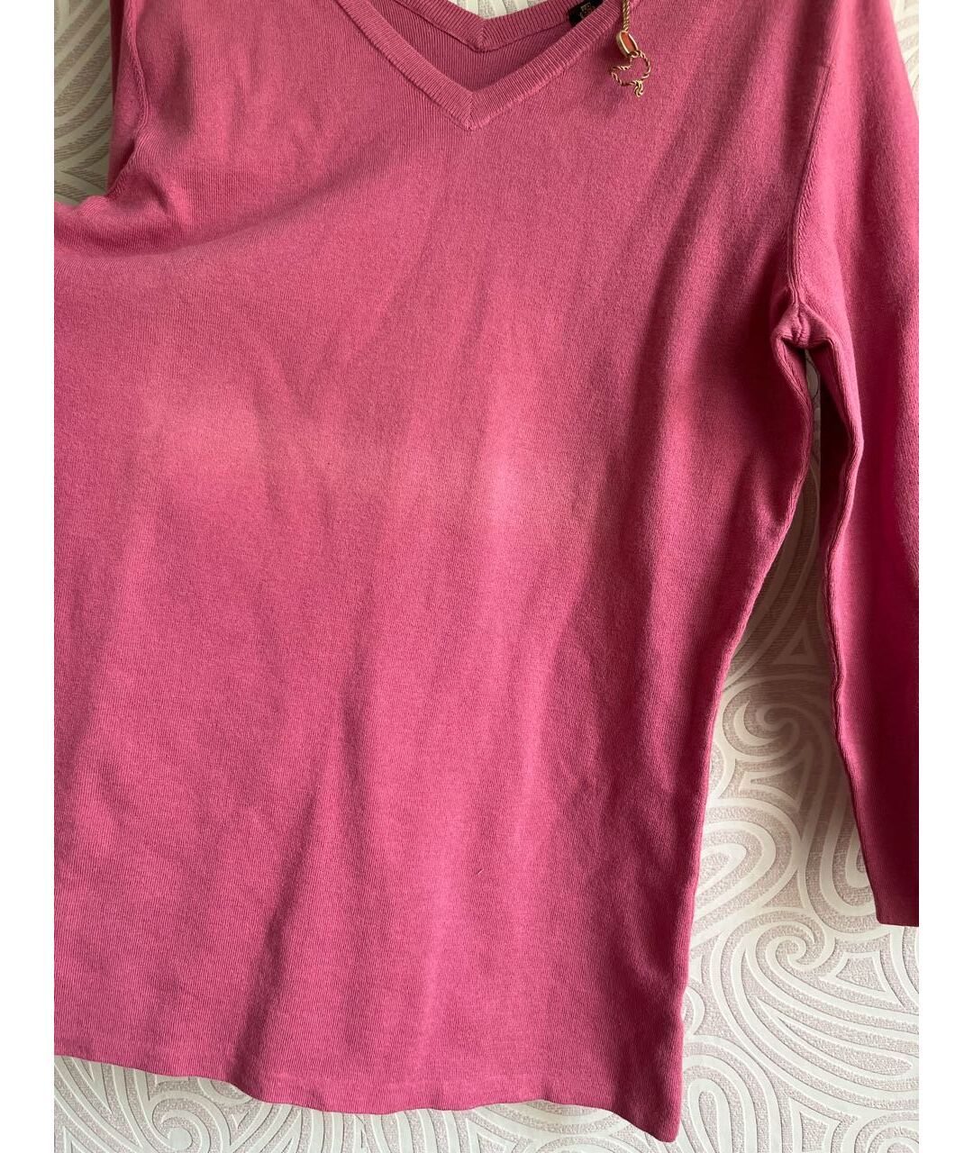 LORO PIANA Розовый хлопковый джемпер / свитер, фото 4