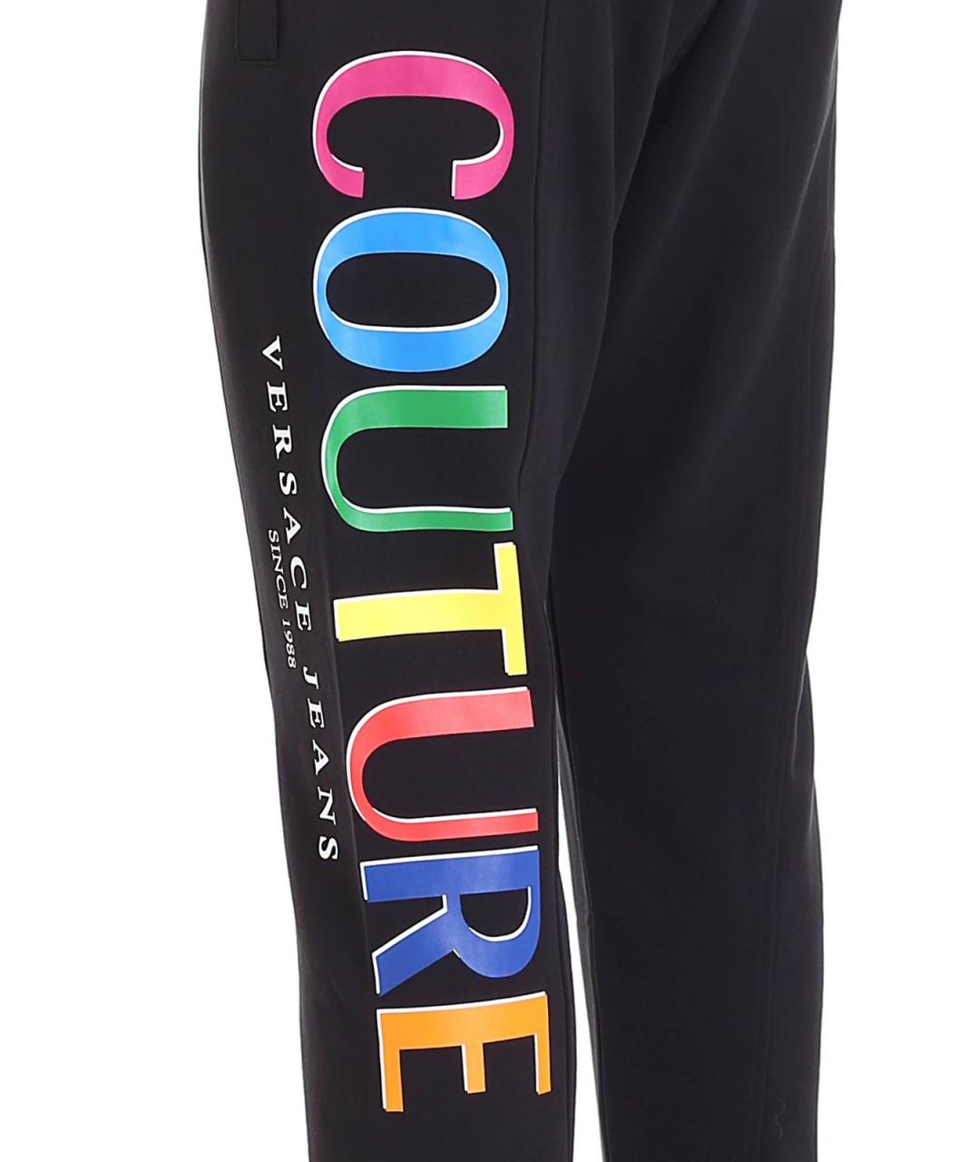VERSACE JEANS COUTURE Черный хлопковый спортивный костюм, фото 3