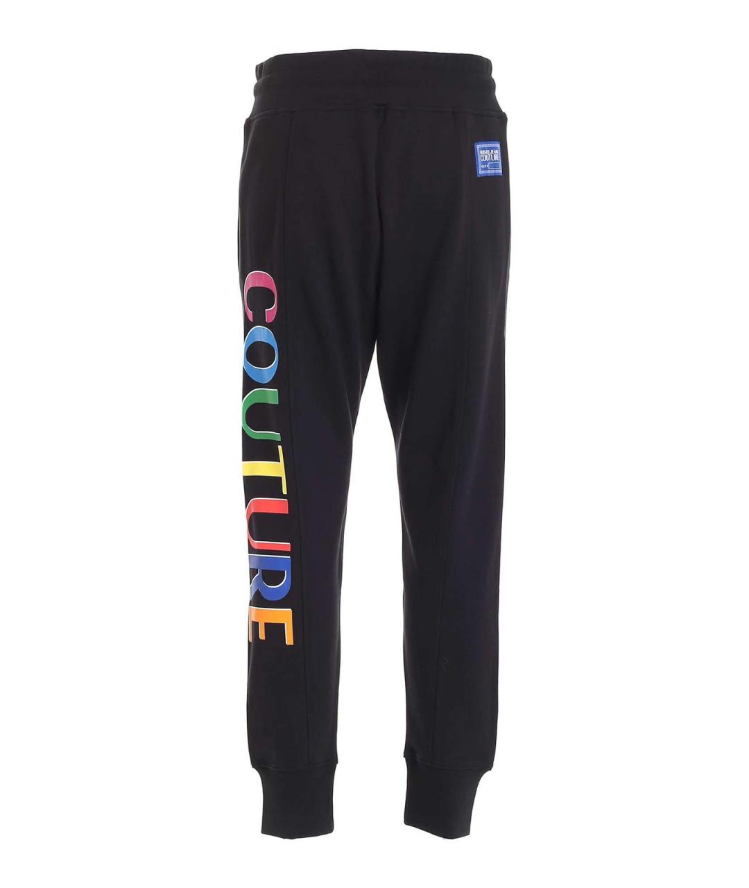 VERSACE JEANS COUTURE Черный хлопковый спортивный костюм, фото 2