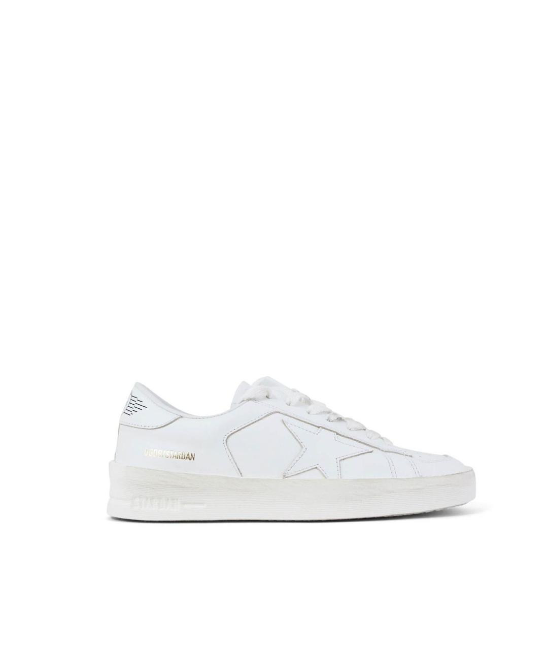 GOLDEN GOOSE Белые кожаные кроссовки, фото 1