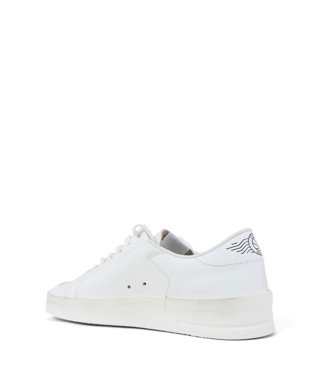 GOLDEN GOOSE Белые кожаные кроссовки, фото 2