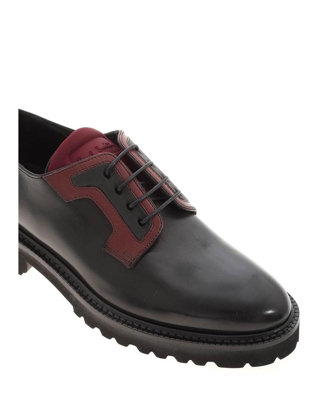 PAUL SMITH Черные кожаные брогги и оксфорды, фото 4