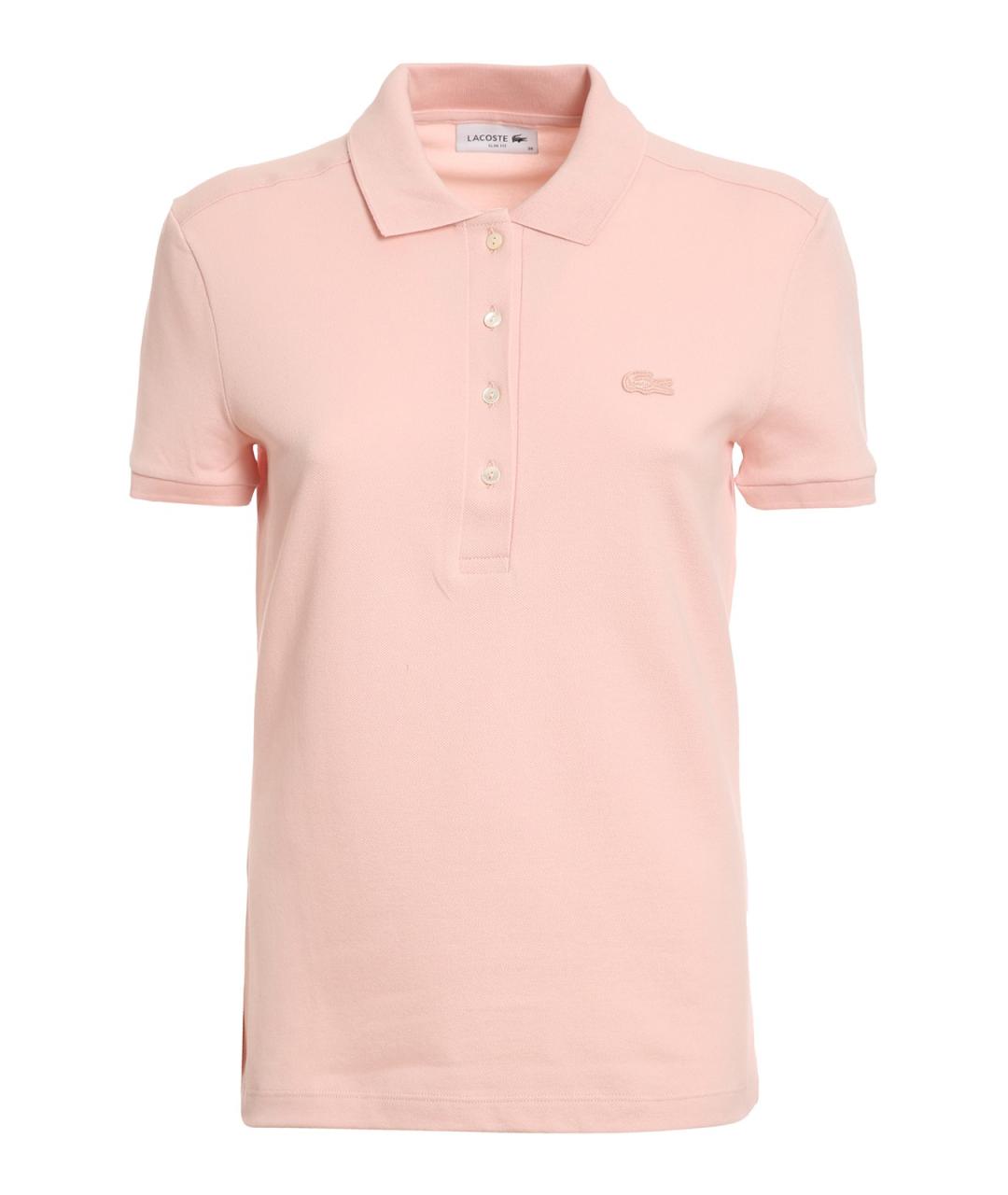 LACOSTE Розовая хлопковая футболка, фото 1