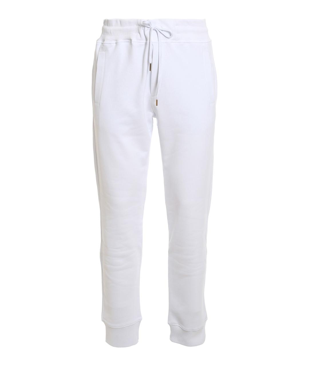 VERSACE JEANS COUTURE Белые хлопковые повседневные брюки, фото 1