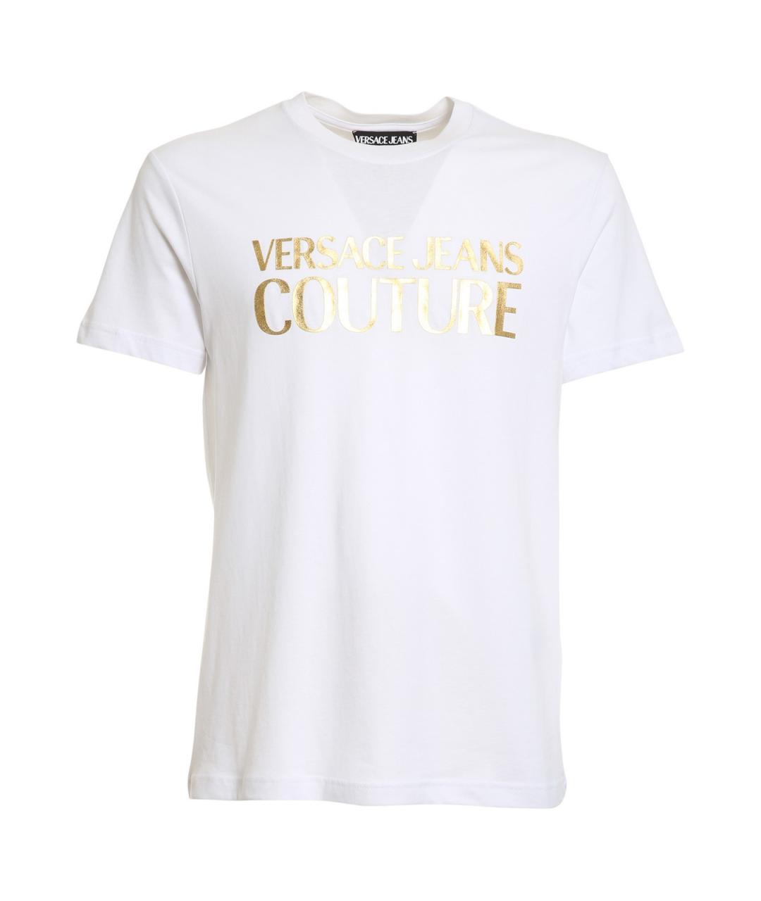 VERSACE JEANS COUTURE Белая хлопковая футболка, фото 1